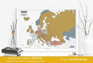 MAPA RASCABLE DE EUROPA ENJOY MAPS