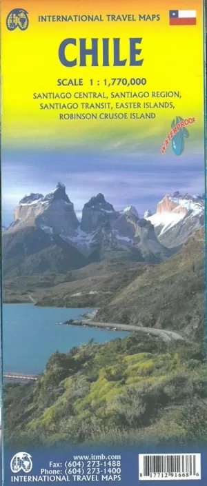CHILE, MAPA 1:1.770.000