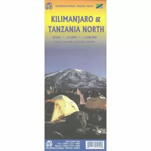 KILIMANJARO Y TANZANIA NORTE, MAPA 1/63,000 Y 1/1,300,000
