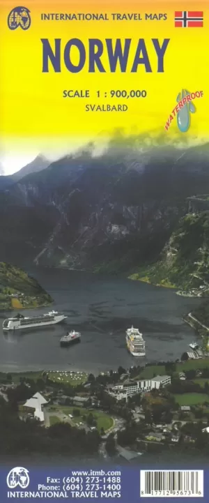 NORWAY; NORGE (NORUEGA) 1:900.000 -ITMB