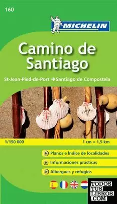 CAMINO DE SANTIAGO MAPA ZOOM 1/130 000 N 160