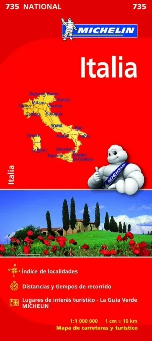 ITALIA 2015 MAPA 1:1.000.000 N 735