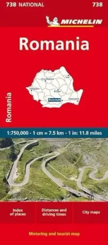 RUMANIA, MAPA NATIONAL  Nº 738 - 1/750,000