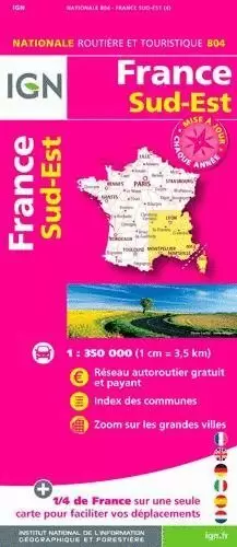 804 FRANCE SUD-EST 1:350.000