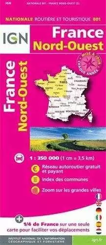 801 FRANCE NORD-OUEST 2017 1:350.000