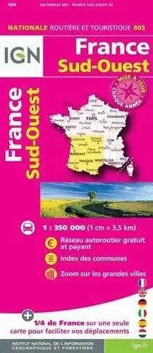 803 FRANCE SUD-OUEST 2017 1:350.000