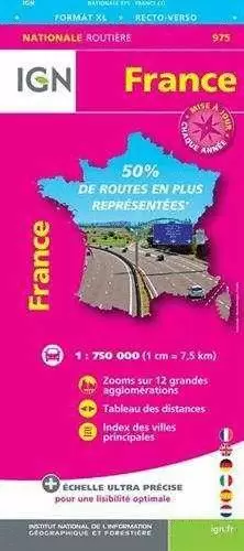 975 FRANCE 2017 1:750.000 FORMAT XL RECTO-VERSO