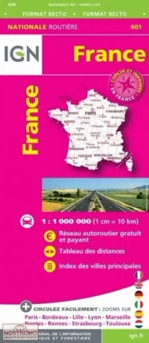 901 FRANCE 2020 1:1.000.000 [UNA CARA] -IGN