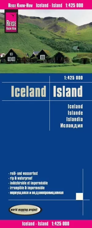 ISLANDIA, MAPA 1/425.000 (REISE)