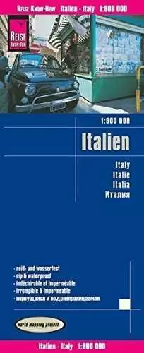 ITALIA, MAPA 1:900.000 IMPERMEABLE