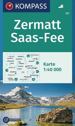 ZERMATT - SAAS FEE, MAPA 1:50.000 N 117