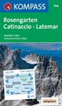 ROSENGARTEN/CATINACCIO-LATEMAR MAPA 1:25.000 Nº 629