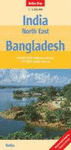 INDIA NORESTE, BANGLADESH, MAPA 1:1.500.000