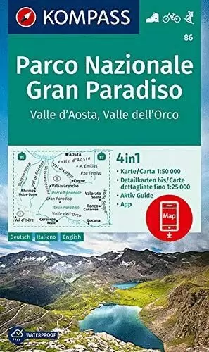 86 GRAN PARADISO - VALLE D'AOSTA 1:50.000