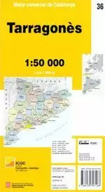 MAPA COMARCAL DE CATALUNYA 1:50 000. TARRAGONÈS - 36