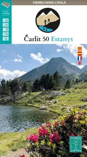 CARLIT 50 ESTANYS PIRINEU NORD-CATALA, MAPA-GUIA