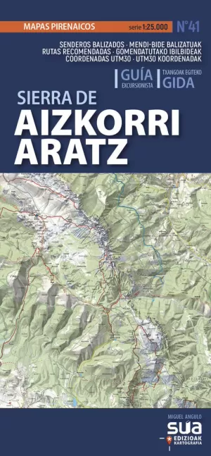 SIERRA DE AIZKORRI-ARATZ - MAPA1/25,000