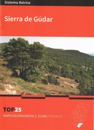 SIERRA DE GÚDAR. MAPA TOP 25