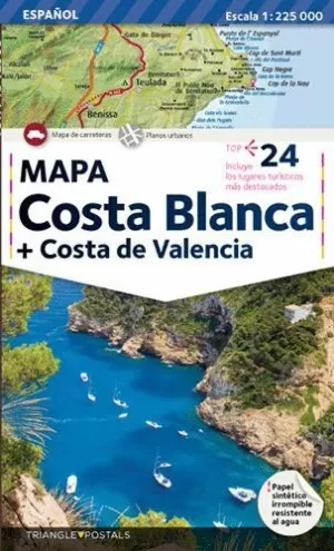 COSTA BLANCA, MAPA 1/225.000 (TRIANGLE)