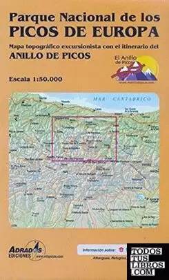PARQUE NACIONAL DE LOS PICOS DE EUROPA MAPA-GUÍA 1:50.000