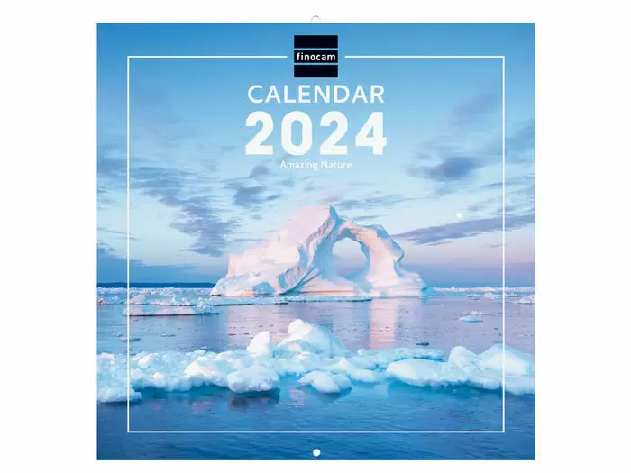 Calendrier mensuel 2024 Aquarupella Prestige Patagonie - 30 x 30