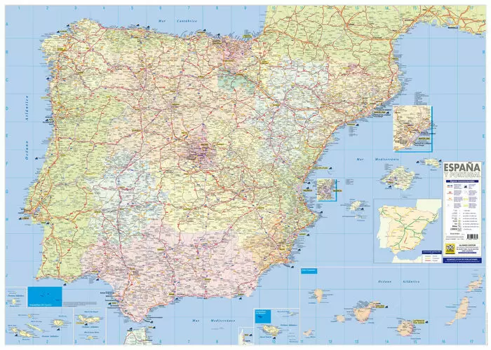 Mapa político de España - Cuadernos para niños